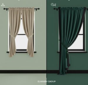 الفرق بين تركيب الستائر الجاهزة والمفصلة