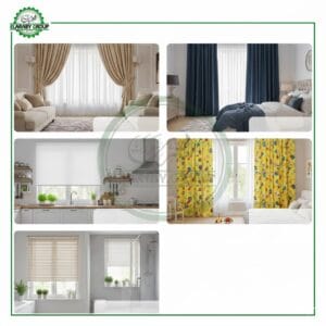أنواع الستائر المناسبة لكل غرفة