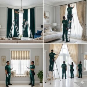 تركيب الستائر