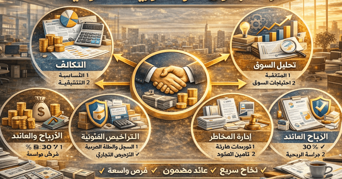 دراسة جدوى شركة توريدات عمومية