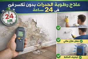 علاج رطوبة الجدران بسرغة بدون تكسير في 24 ساعة